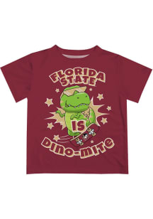 Florida State Seminoles Infant Dino-Mite Short Sleeve T-Shirt Maroon
