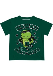 Hawaii Warriors Infant Dino-Mite Short Sleeve T-Shirt Green