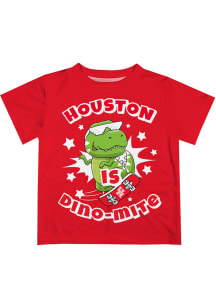 Houston Cougars Infant Dino-Mite Short Sleeve T-Shirt Red