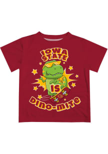 Iowa State Cyclones Infant Dino-Mite Short Sleeve T-Shirt Red
