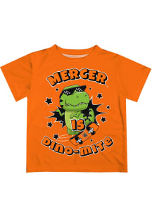 Vive La Fete Mercer Bears Infant Dino-Mite Short Sleeve T-Shirt Orange