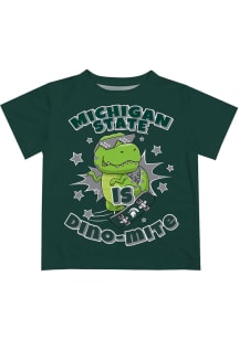 Michigan State Spartans Infant Dino-Mite Short Sleeve T-Shirt Green