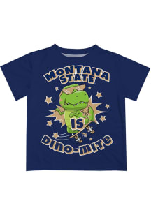 Montana State Bobcats Infant Dino-Mite Short Sleeve T-Shirt Blue