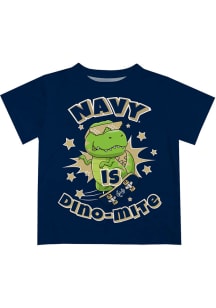 Navy Midshipmen Infant Dino-Mite Short Sleeve T-Shirt Navy Blue
