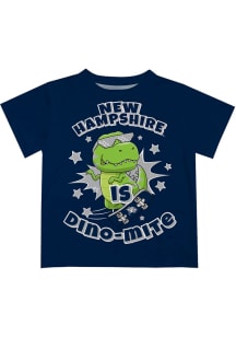 New Hampshire Wildcats Infant Dino-Mite Short Sleeve T-Shirt Blue