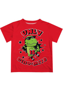 UNLV Runnin Rebels Infant Dino-Mite Short Sleeve T-Shirt Red