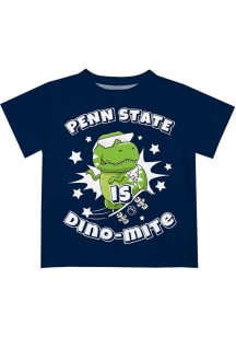 Infant Navy Blue Penn State Nittany Lions Dino-Mite Short Sleeve T-Shirt