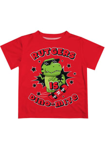 Infant Red Rutgers Scarlet Knights Dino-Mite Short Sleeve T-Shirt