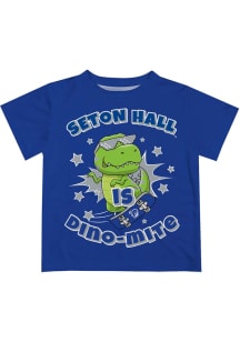 Vive La Fete Seton Hall Pirates Infant Dino-Mite Short Sleeve T-Shirt Blue