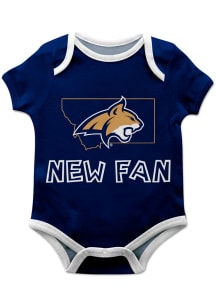 Montana State Bobcats Baby Blue New Fan Short Sleeve One Piece