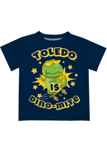 Toledo Rockets Infant Dino-Mite Short Sleeve T-Shirt Blue
