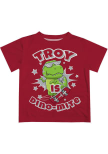 Vive La Fete Troy Trojans Infant Dino-Mite Short Sleeve T-Shirt Maroon