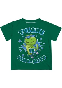 Tulane Green Wave Infant Dino-Mite Short Sleeve T-Shirt Green