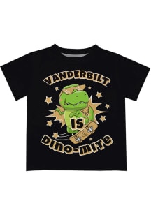 Vanderbilt Commodores Infant Dino-Mite Short Sleeve T-Shirt Black