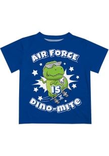 Vive La Fete Air Force Falcons Toddler Blue Dino-Mite Short Sleeve T-Shirt