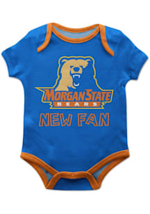 Vive La Fete Morgan State Bears Baby Blue New Fan Short Sleeve One Piece