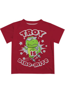 Troy Trojans Toddler Maroon Dino-Mite Short Sleeve T-Shirt