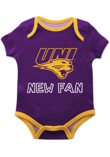 Northern Iowa Panthers Baby Purple New Fan Short Sleeve One Piece