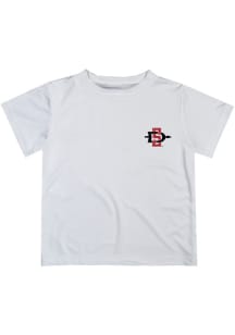 Vive La Fete San Diego State Aztecs Toddler White Impressions Short Sleeve T-Shirt