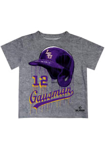 Kevin Gausman LSU Tigers Infant Dripping Helmet Short Sleeve T-Shirt Grey