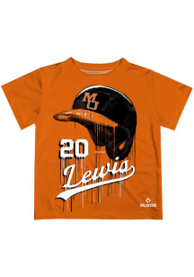 Kyle Lewis Mercer Bears Infant Dripping Helmet Short Sleeve T-Shirt Orange