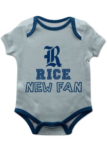 Vive La Fete Rice Owls Baby Grey New Fan Short Sleeve One Piece