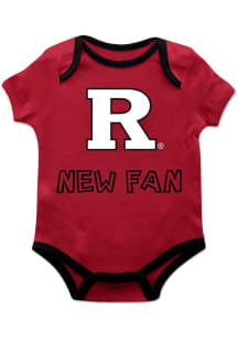 Baby Rutgers Scarlet Knights Red Vive La Fete New Fan Short Sleeve One Piece