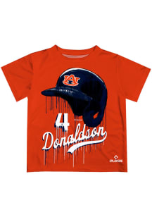 Josh Donaldson   Auburn Tigers Toddler Orange Dripping Helmet Short Sleeve T-Shirt