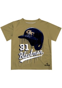 Charlie Blackmon   GA Tech Yellow Jackets Toddler Gold Dripping Helmet Short Sleeve T-Shirt