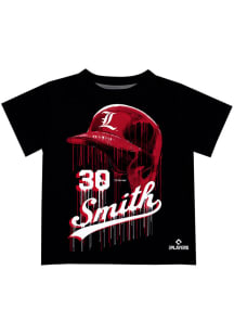 Will Smith   Louisville Cardinals Toddler Black Dripping Helmet Short Sleeve T-Shirt