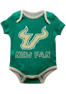 Vive La Fete South Florida Bulls Baby Green New Fan Short Sleeve One Piece