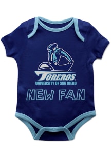 Vive La Fete San Diego State Aztecs Baby Blue New Fan Short Sleeve One Piece