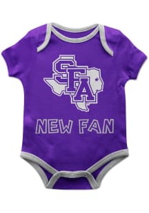 Vive La Fete SFA Lumberjacks Baby Purple New Fan Short Sleeve One Piece