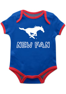 SMU Mustangs Baby Blue New Fan Short Sleeve One Piece