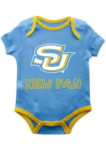 Vive La Fete Southern University Jaguars Baby Blue New Fan Short Sleeve One Piece