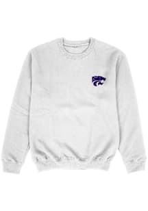Vive La Fete K-State Wildcats Youth White Impressions Long Sleeve Crew Sweatshirt