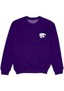 Vive La Fete K-State Wildcats Youth Purple Impressions Long Sleeve Crew Sweatshirt