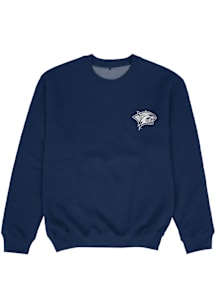 Vive La Fete New Hampshire Wildcats Youth Blue Impressions Long Sleeve Crew Sweatshirt