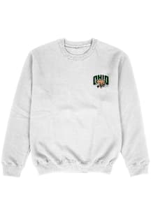 Vive La Fete Ohio Bobcats Youth White Impressions Long Sleeve Crew Sweatshirt