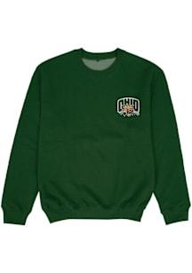 Vive La Fete Ohio Bobcats Youth Green Impressions Long Sleeve Crew Sweatshirt