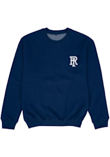 Vive La Fete Rhode Island Rams Youth Navy Blue Impressions Long Sleeve Crew Sweatshirt
