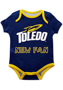 Vive La Fete Toledo Rockets Baby Navy Blue New Fan Short Sleeve One Piece