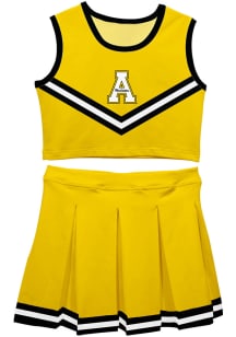 Appalachian State Mountaineers Toddler Girls Gold Ashley 2 Pc Sets Cheer