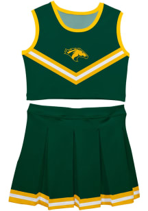 Cal Poly Mustangs Toddler Girls Green Ashley 2 Pc Sets Cheer