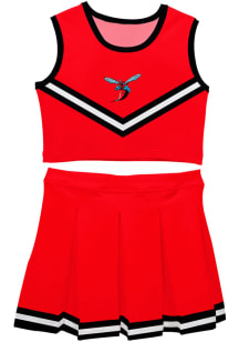 Vive La Fete Delaware State Hornets Toddler Girls Red Ashley 2 Pc Sets Cheer