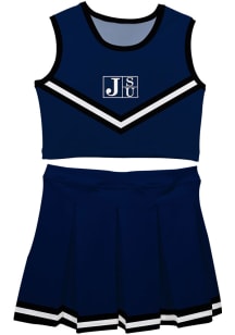Jackson State Tigers Toddler Girls Blue Ashley 2 Pc Sets Cheer