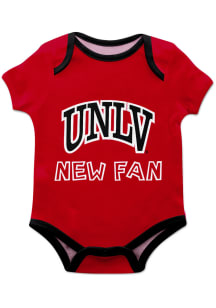 UNLV Runnin Rebels Baby Red New Fan Short Sleeve One Piece
