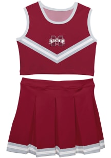 Mississippi State Bulldogs Toddler Girls Maroon Ashley 2 Pc Sets Cheer