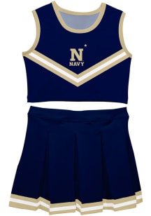 Navy Midshipmen Toddler Girls Navy Blue Ashley 2 Pc Sets Cheer