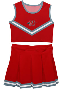 Nicholls State Colonels Toddler Girls Red Ashley 2 Pc Sets Cheer
